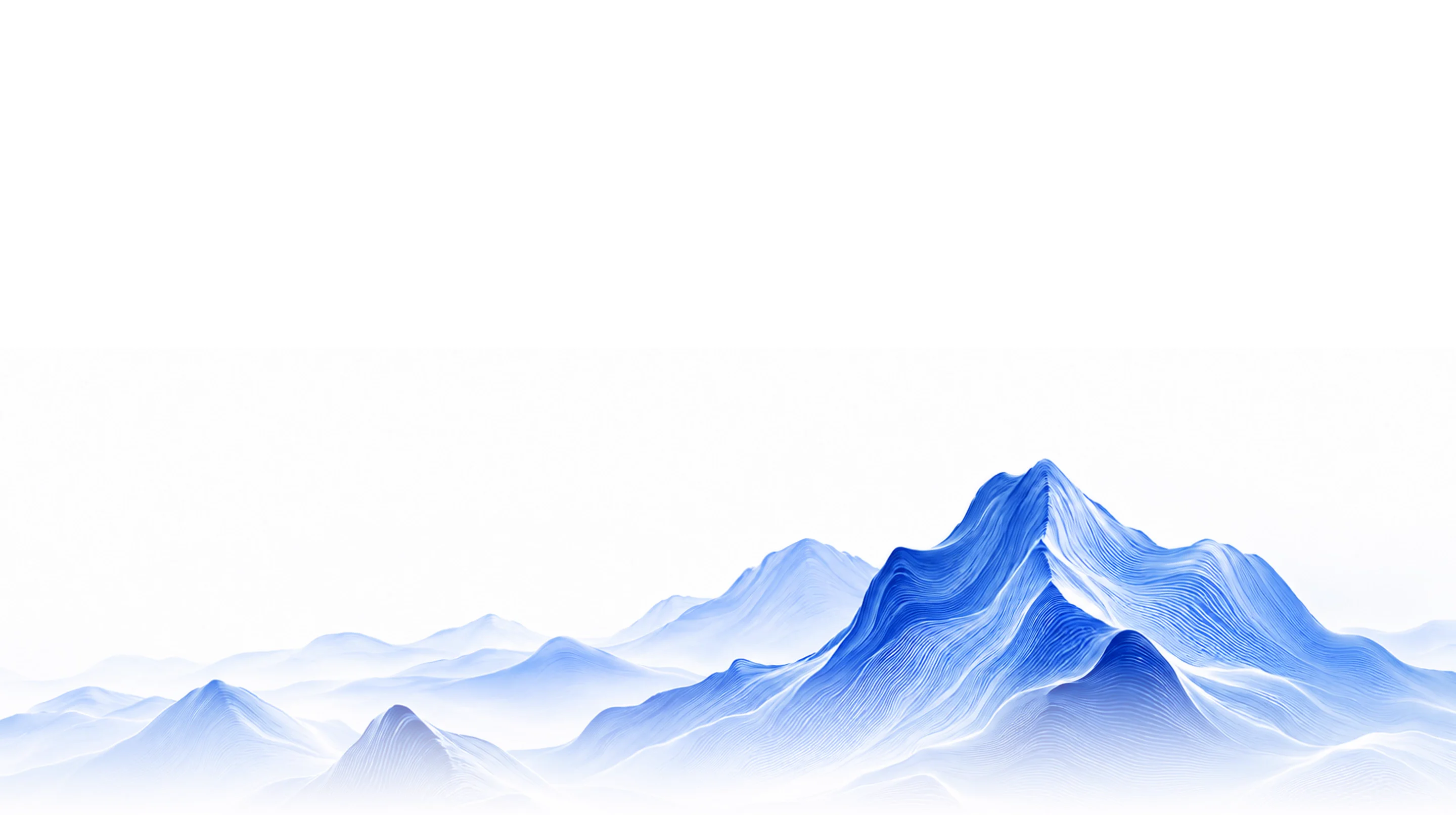 Abstract blue mountain background